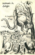CARICATURE POLITIQUE Illustrateur MOLYNK (dessin Original)  Le Crayon N°104   Monnaie De Singe - Satira