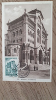 1943 Maximumkarte Monaco La Cathédral - Other & Unclassified