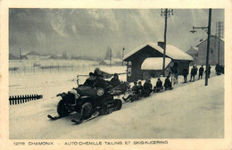 Chamonix Mont Blanc * Auto Chenille Tailing Et Skis Kjoering * Ski Sports D'hiver - Chamonix-Mont-Blanc