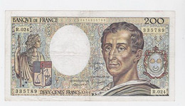 200 Fr. Montesquieu 1984  Pli En Croix 1 Micro Coupure De 4 Mm - 200 F 1981-1994 ''Montesquieu''