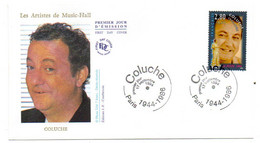 1994 -- FDC  -- Artistes Du Music-Hall---- COLUCHE .......cachet  Paris  - 75 - 1990-1999