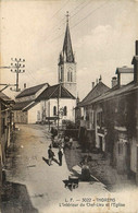 Thorens * Rue De L'intérieur Du Chef Lieu Et Vue Sur L'église - Thorens-Glières