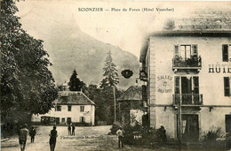 Sconzier * La Place Du Foron * Hôtel VUARCHER Salles De Bilards * Poste Ptt - Scionzier