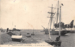 80-SAINT-VALERY-SUR-SOMME- LA SORTIE DU PORT - Saint Valery Sur Somme