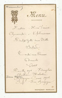 Menu , Restaurant MARGUERY, Paris , 14 Novembre 1915 ,  Frais Fr 1.85 E - Menus