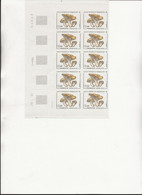 ST PIERRE ET MIQUELON - N° 475 CHAMPIGNONS - BLOC DE 10 COIN DATE -ANNEE 1987 - COTE : 22 ,00 € - Unused Stamps