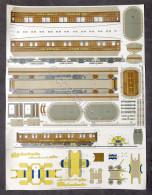 Modellismo Ferroviario Scale Model Sheet Experiment Coach 1825 Sleeping Car 1925 - Autres & Non Classés