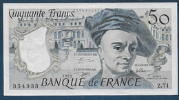 50 Francs Quentin De La Tour  De 1992 - 50 F 1976-1992 ''quentin De La Tour''