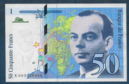 50 Francs ST EXUPERY  De 1992 - 50 F 1992-1999 ''St Exupéry''