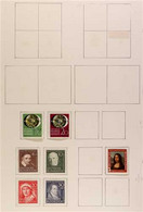 1951-1970 SUPERB MINT COLLECTION On Leaves, All Different, Includes 1951 30pf Roentgen, Exhibition & Relief Fund Sets, 1 - Andere & Zonder Classificatie