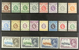 1921-37 KGV MINT SCRIPT WMK GROUP Presented On A Stock Card With Definitive Set To $3 (less 50c) & 1935 Jubilee Set. Mos - Andere & Zonder Classificatie