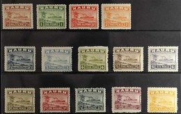 1924-48 Freighter Set Complete On Rough, Greyish Paper, SG 26A/39A, Very Fine Mint. (14 Stamps) For More Images, Please  - Nauru