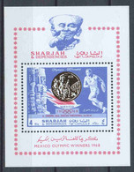 Sharjah 1968 Mi Block 44A MNH OLYMPICS - Estate 1968: Messico