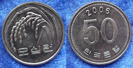 SOUTH KOREA - 50 Won 2006 "sagging Oat Sprig" KM# 34 - Edelweiss Coins - Korea, South