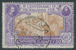 ITALIEN 163 O, 1923, 50 C. Hl. Franziskus Von Assisi, Pracht, Mi. 80.- - Sin Clasificación