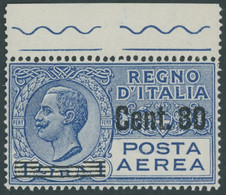 ITALIEN 271 **, 1927, 80 C. Auf 1 L. Flugpost, Postfrisch, Pracht, Mi. 65.- - Sin Clasificación