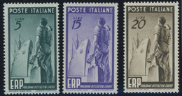 ITALIEN 774-76 **, 1949, Marshall-Plan, Postfrischer Prachtsatz, Mi. 130.- - Sin Clasificación