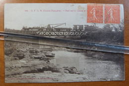 C.F.C.N. Guinée Français Pont Sur Le Samou Chemin De Fer Railway Bridge Train  A.JAmes Conakry  1932   -§ - Guinée Française