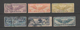 USA-Scott #:C12;C19;C17;C7;C10;C24-Catalog Value $ 5.50 - 1a. 1918-1940 Usados