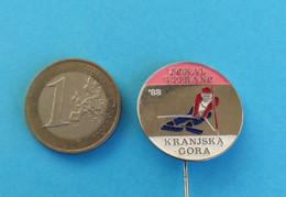 SVETOVNI POKAL VITRANC FIS '88 Kranjska Gora - Slovenia Old Pin Badge * Skiing Alpine Ski Alpin Alpino Esqui Slovenija - Winter Sports