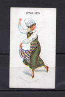 1910s GREAT BRITAIN,CIGARETTE SCISSORS,TOBACCO COLLECTIBLE CARDS,SWEDEN,NATIONAL COSTUME - Autres & Non Classés