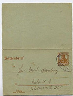 DR K16 Kartenbrief BAHNPOST Breslau-Dittersdorf 1917  Kat. 20,00 € - Other & Unclassified