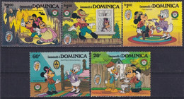 F-EX23360 DOMINICA MNH 1985 DISNEY TOM SAWYER MARK TWAIN MICKEY MOUSE GUFFY. - Disney