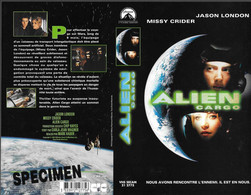 "ALIEN CARGO" -jaquette SPECIMEN Originale CIC VIDEO - Fantascienza E Fanstasy