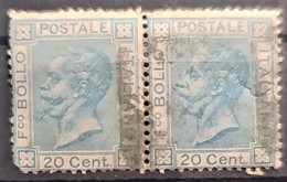 ITALY / ITALIA 1867 - Canceled - Sc# 35 - 20c - PAIR! - Oblitérés