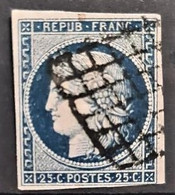 FRANCE 1850 - Canceled - YT 4a - 25c - 1849-1850 Ceres