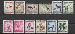 AFRICA DEL SUD -OWEST 1954 SERIE ORDINARIA YVERT. 237-248 MLH VF - Nuevos