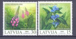 2004. Latvia, Flowers, 2v, Mint/** - Lettonie