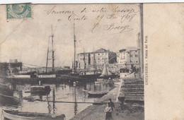 CIVITAVECCHIA-ROMA-VEDUTA DEL PORTO-CARTOLINA VIAGGIATA IL 29-5-1908 - Civitavecchia