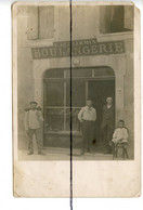 Carte Photo. CPA. SUISSE. CAROUGE.  Devanture Magasin Commerce Etienne GUILLERMIN 80 Rue Ancienne - Carouge