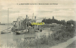 44 Le Pellerin, Bords Du Canal De La Martinière Vers L'écluse, Belle Drague, Carte Pas Courante - Other & Unclassified