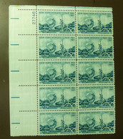 USA  1964 NEW YORK WORLD'S FAIR  Block Of 10 Plate Number  MNH ** #5401 - Other & Unclassified