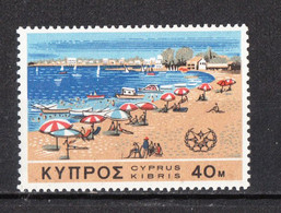 Cipro   - 1967.  Turismo. Spiaggia E Mare A Cipro. Beach And Sea In Cyprus. MNH - Autres & Non Classés