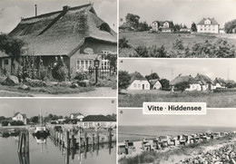 AK DDR Vitte Hiddensee 1986 MBK Blaue Scheune Hafen Fischerhäuser Strand - Bild Und Heimat Reichenbach - Hiddensee