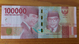BILLETE DE INDONESIA DE 100000 RUPIAH DEL AÑO 2016 EN CALIDAD EBC (XF)  (BANKNOTE) - Indonesië