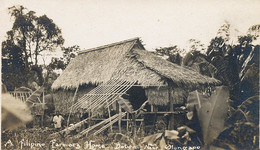 Real Photo Filipino Farmers Home  Boton Near Olongapo - Philippines