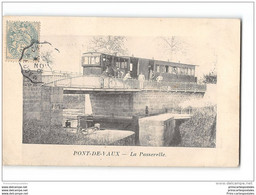 CPA 01 Pont De Vaux La Passerelle Et Le Train Tramway Ligne De Pont De Vaux Fleurville - Pont-de-Vaux