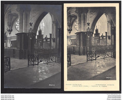 CPA 10 Chaource Interieur De L'église + Tirage Photo Original De La Carte - Photographe Mignot - Chaource