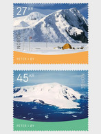 NORWAY 2021 Polar Motifs - Peter I Island MNH Mint 2v ,Antarctic, Polar, Environment, Pollution, Ice Melting (**) - Preservare Le Regioni Polari E Ghiacciai