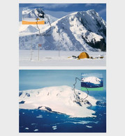 NORWAY 2021 Polar Motifs - Peter I Island Maxi Card Maximum ,Antarctic, Polar, Environment, Pollution, Ice Melting (**) - Schützen Wir Die Polarregionen Und Gletscher