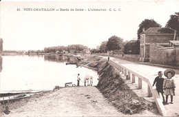 CPA - Viry-Chatillon  Bords De Seine  - L'Abreuvoir - Viry-Châtillon