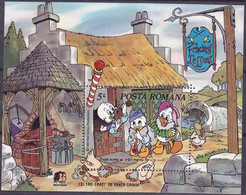 MWD-BK6-351-3 MINT PF/MNH ¤ ROMANA 1985 BLOCK ¤ THE WORLD OF WALT DISNEY -- FRIENDS OF WALT DISNEY - Disney