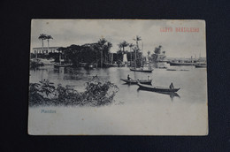 POSTCARD BRASIL LLOYD BRAZILEIRO MANAOS MANAUS BOATS ON THE SEA - Manaus