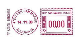 SAN MARINO - 2008 QIU TIAN Erboristeria - Ema Affrancatura Meccanica Rossa Red Meter Su Busta Non Viaggiata - 2022 - Covers & Documents