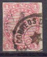 Paraguay 1884 Yvert 17 Oblitere. Timbre De 1870 Surcharge - Paraguay