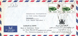Iran Air Mail Cover Sent To Denmark - Iran